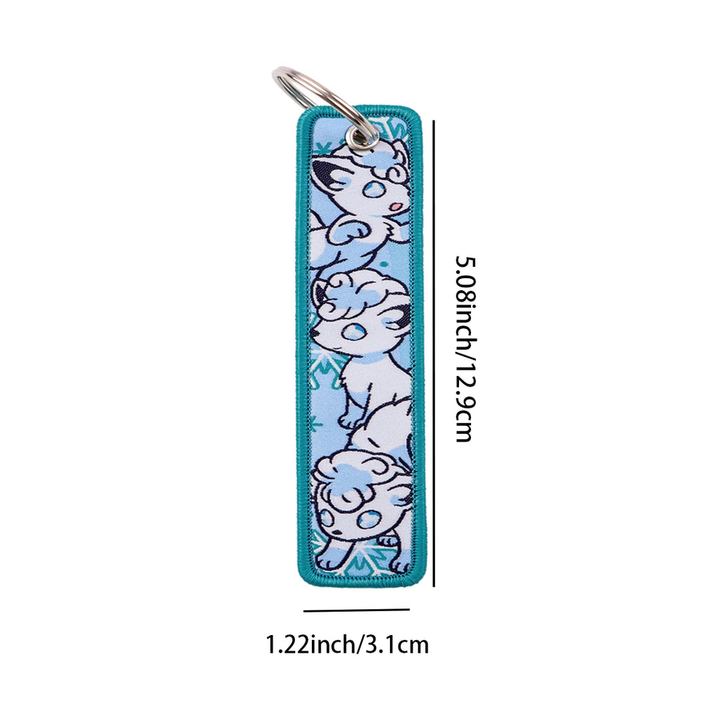 Alolan Vulpix and Typhlosion Keychain and Keyring Accessory