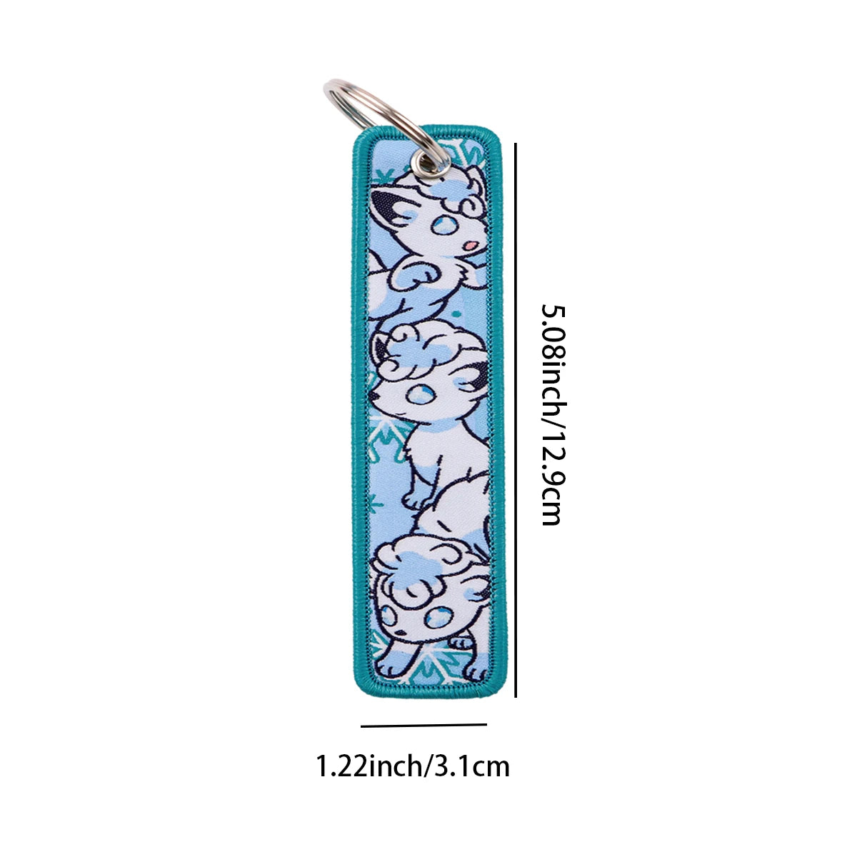 Alolan Vulpix and Typhlosion Keychain and Keyring Accessory