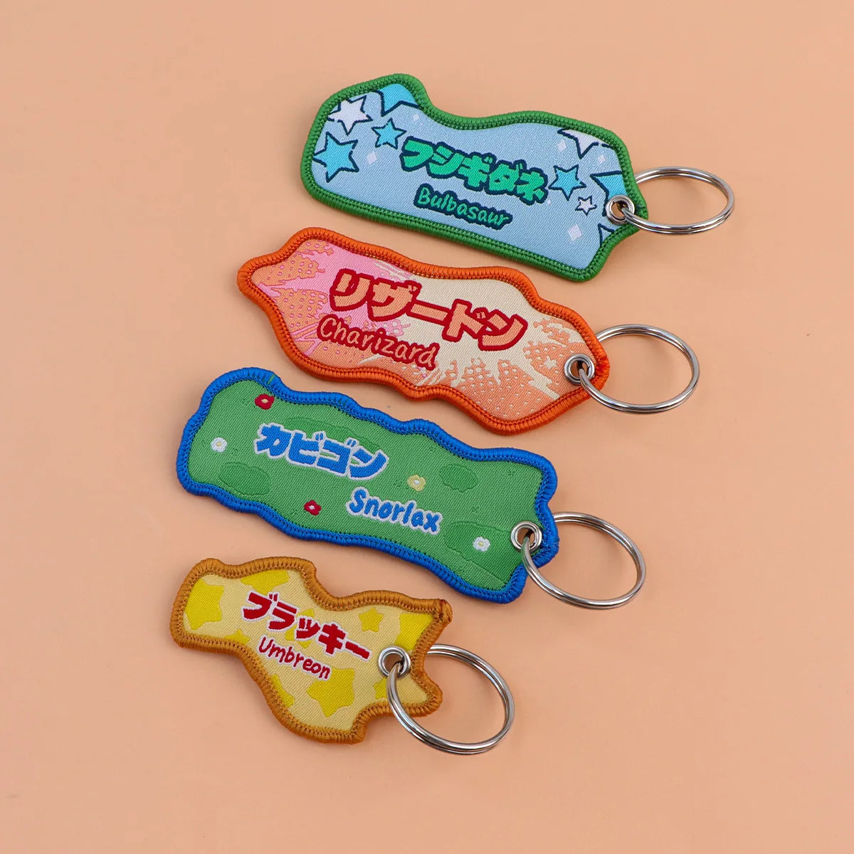 Cute Cloth Keychain and Keyring Accessories - Psyduck, Eevee, Jigglypuff, Gengar, Dragonite + More