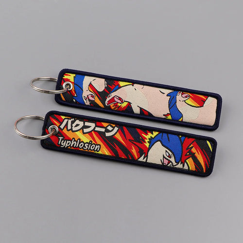 Alolan Vulpix and Typhlosion Keychain and Keyring Accessory
