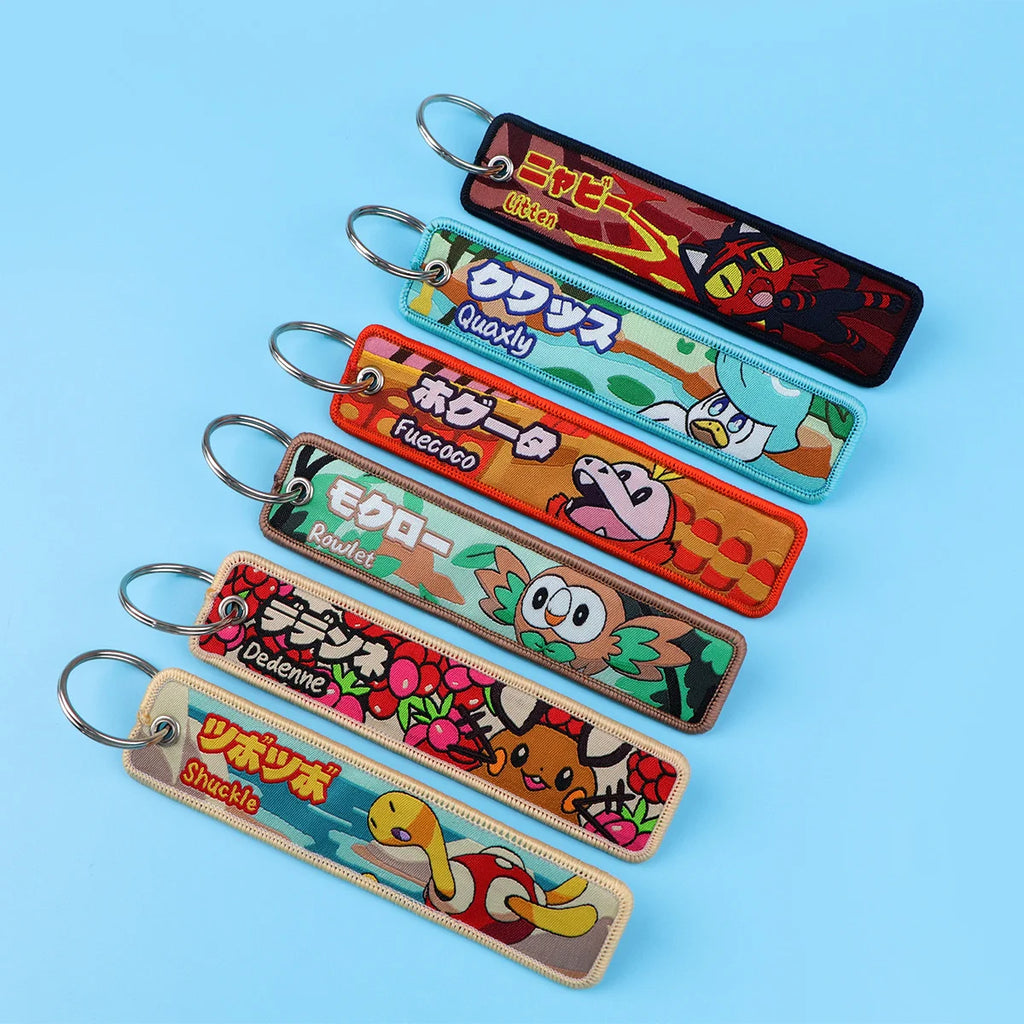 Spiritomb, Houndoom, Pikachu, Sprigatito + Many More Embroidered Keychain and Keyring Accessory Catalog