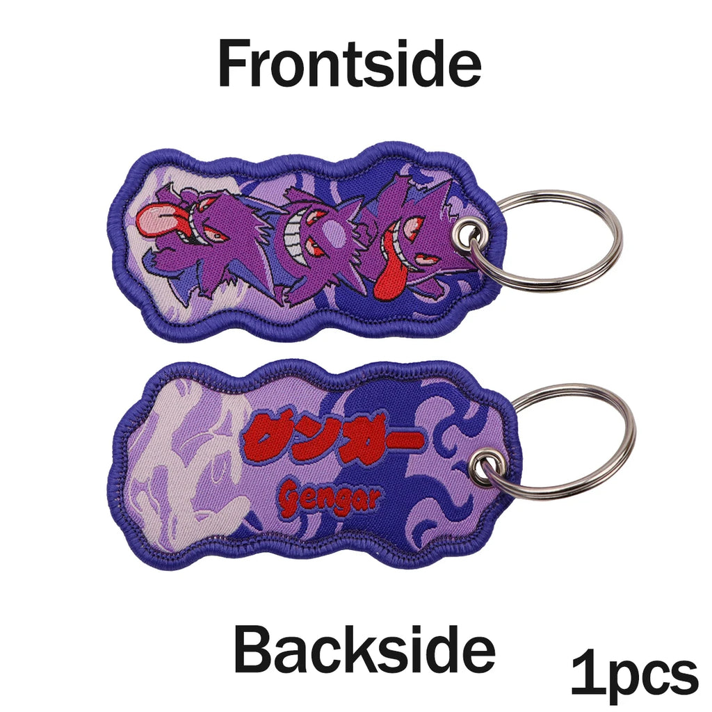 Cute Cloth Keychain and Keyring Accessories - Psyduck, Eevee, Jigglypuff, Gengar, Dragonite + More