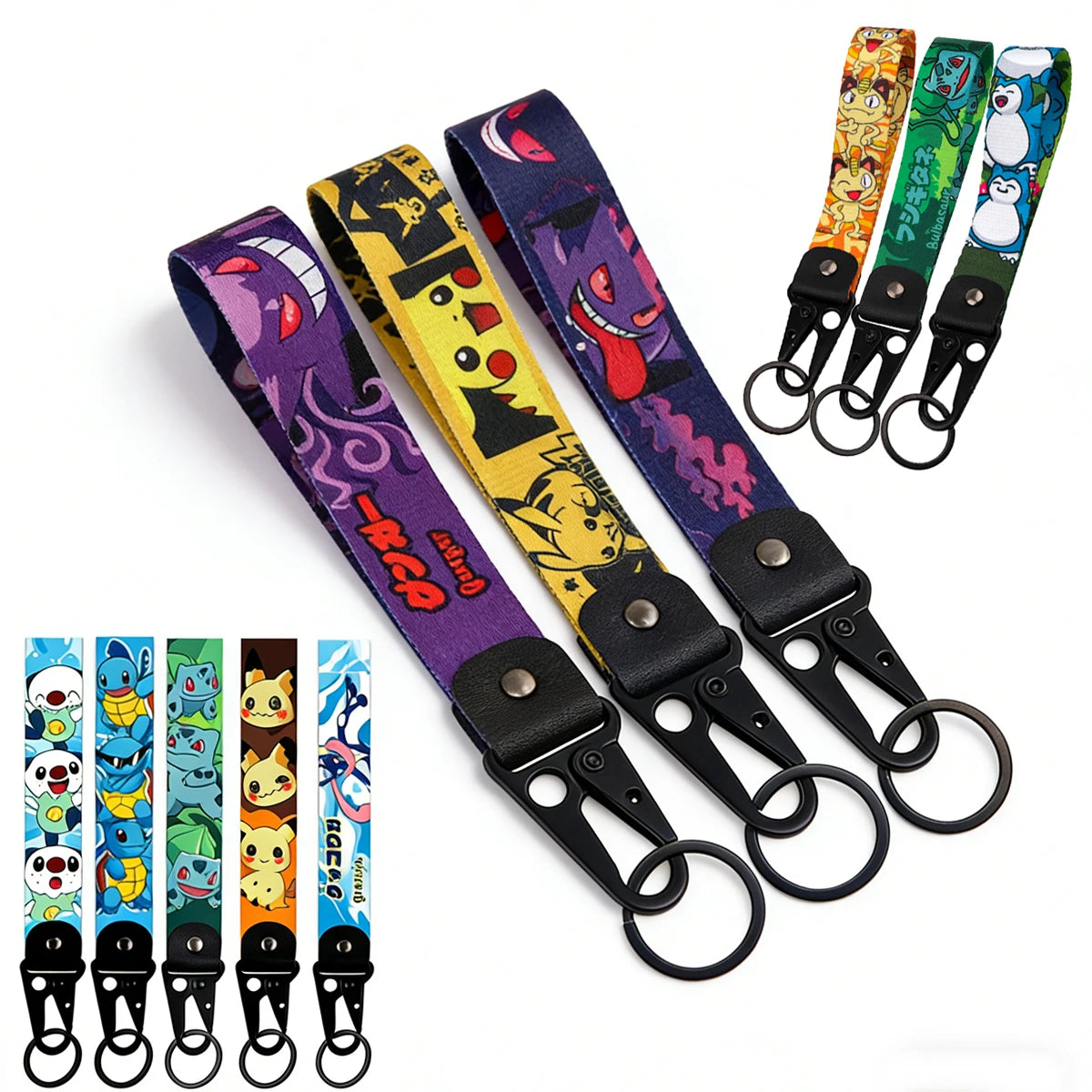 Piplup, Oshawott, Greninja, Girintina _ More Keychain and Keyring Accessories