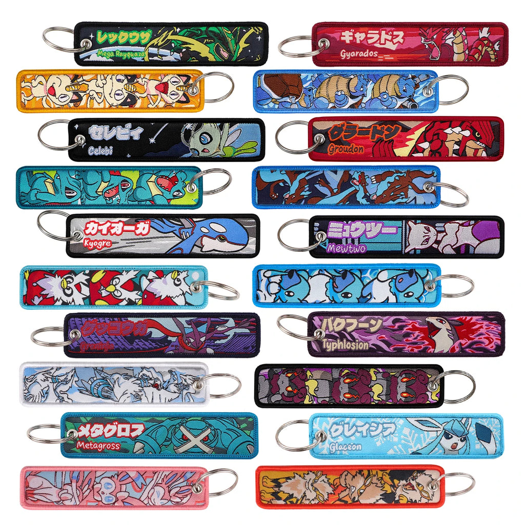 Blastoise, Meowth, Groudon,Totodile, Rayquaza, + More Keyring Accessories