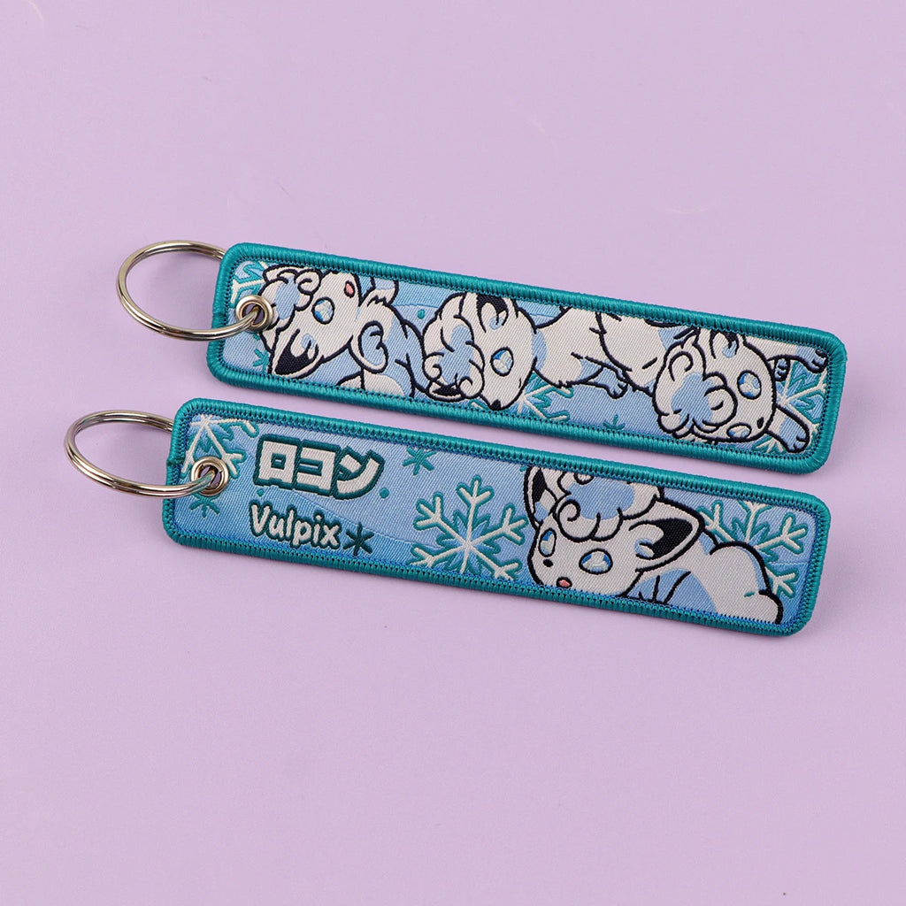 Alolan Vulpix and Typhlosion Keychain and Keyring Accessory