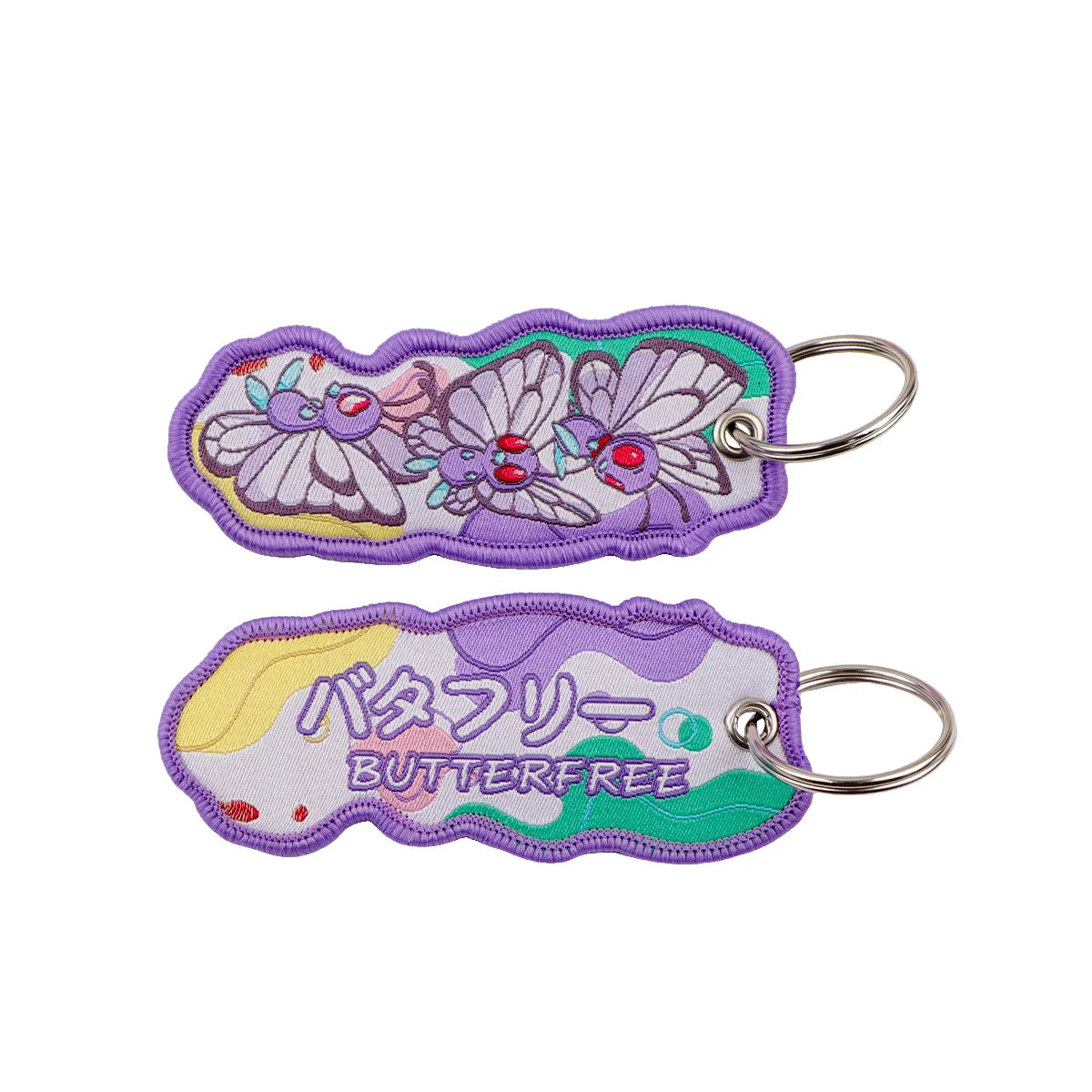 Cute Cloth Keychain and Keyring Accessories - Psyduck, Eevee, Jigglypuff, Gengar, Dragonite + More