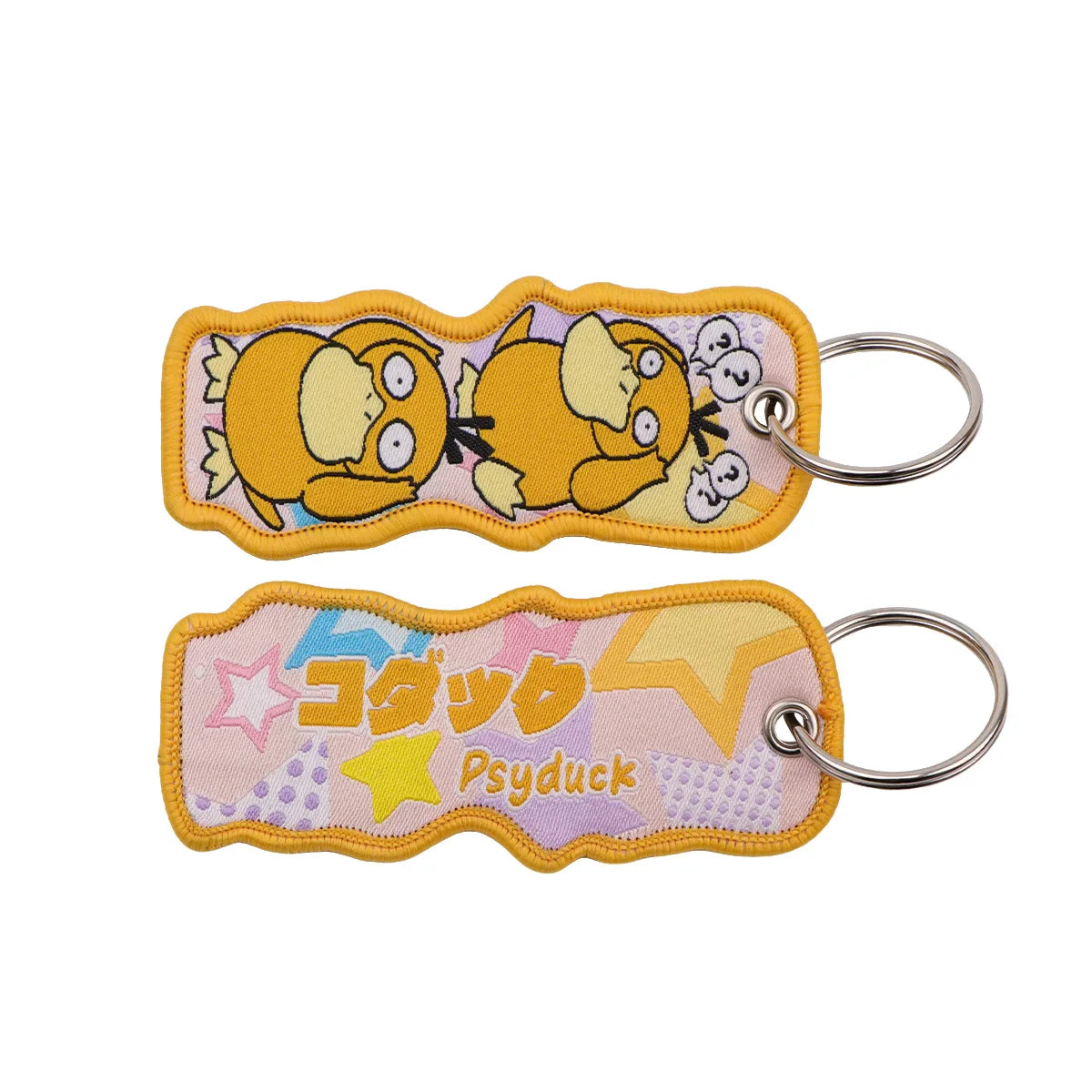 Cute Cloth Keychain and Keyring Accessories - Psyduck, Eevee, Jigglypuff, Gengar, Dragonite + More