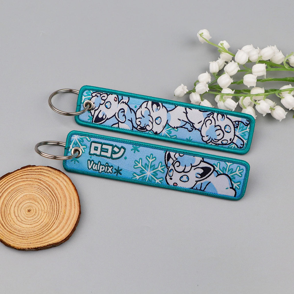 Alolan Vulpix and Typhlosion Keychain and Keyring Accessory