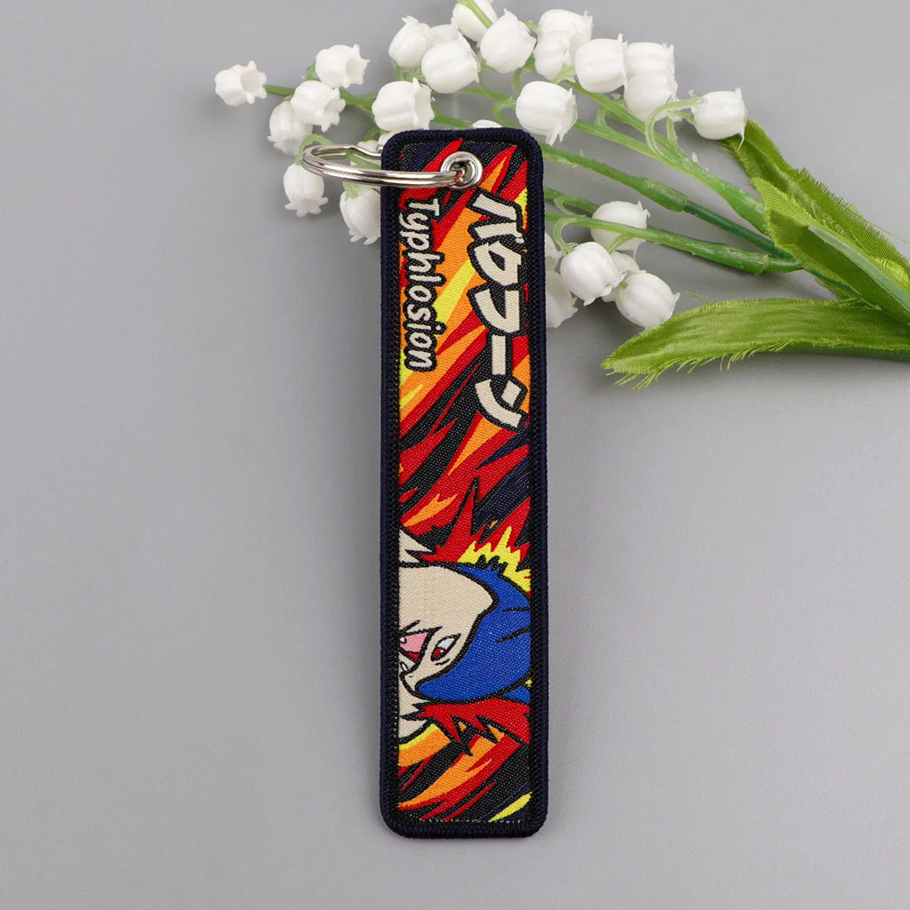 Alolan Vulpix and Typhlosion Keychain and Keyring Accessory