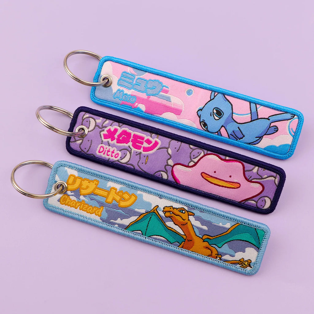 Spiritomb, Houndoom, Pikachu, Sprigatito + Many More Embroidered Keychain and Keyring Accessory Catalog
