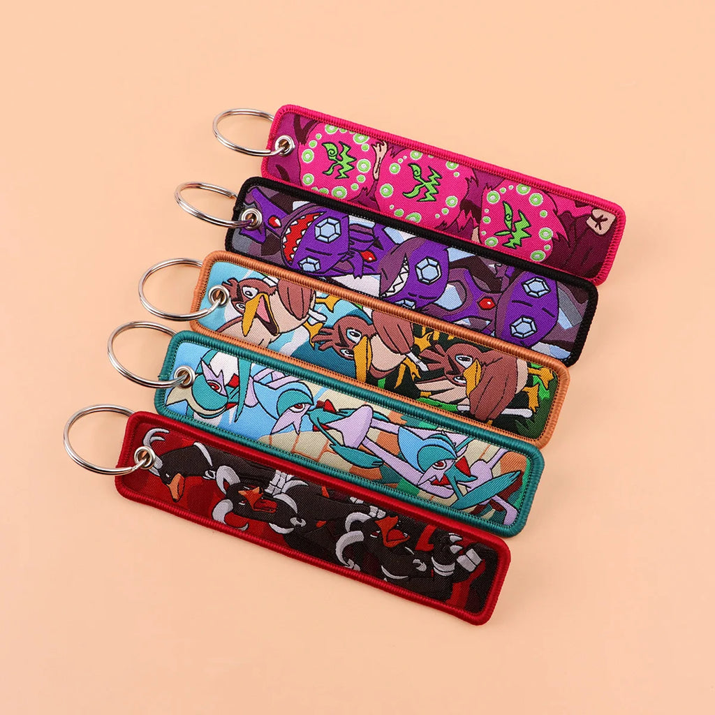Spiritomb, Houndoom, Pikachu, Sprigatito + Many More Embroidered Keychain and Keyring Accessory Catalog