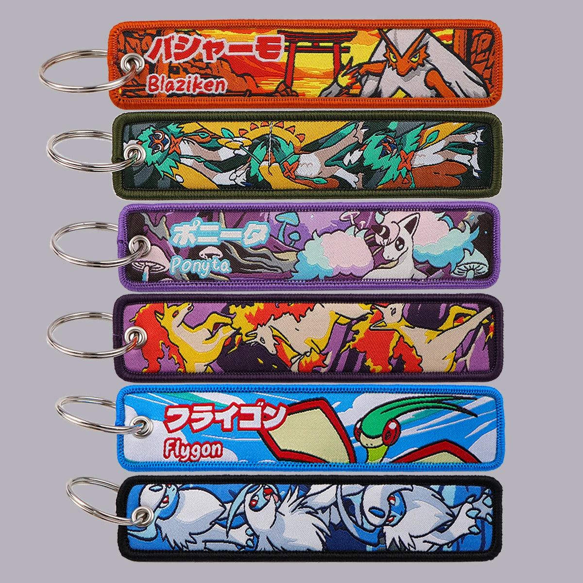 Ponyta, Rapidash, Flygon, Blaziken + More Keychain and Keyring Accessories