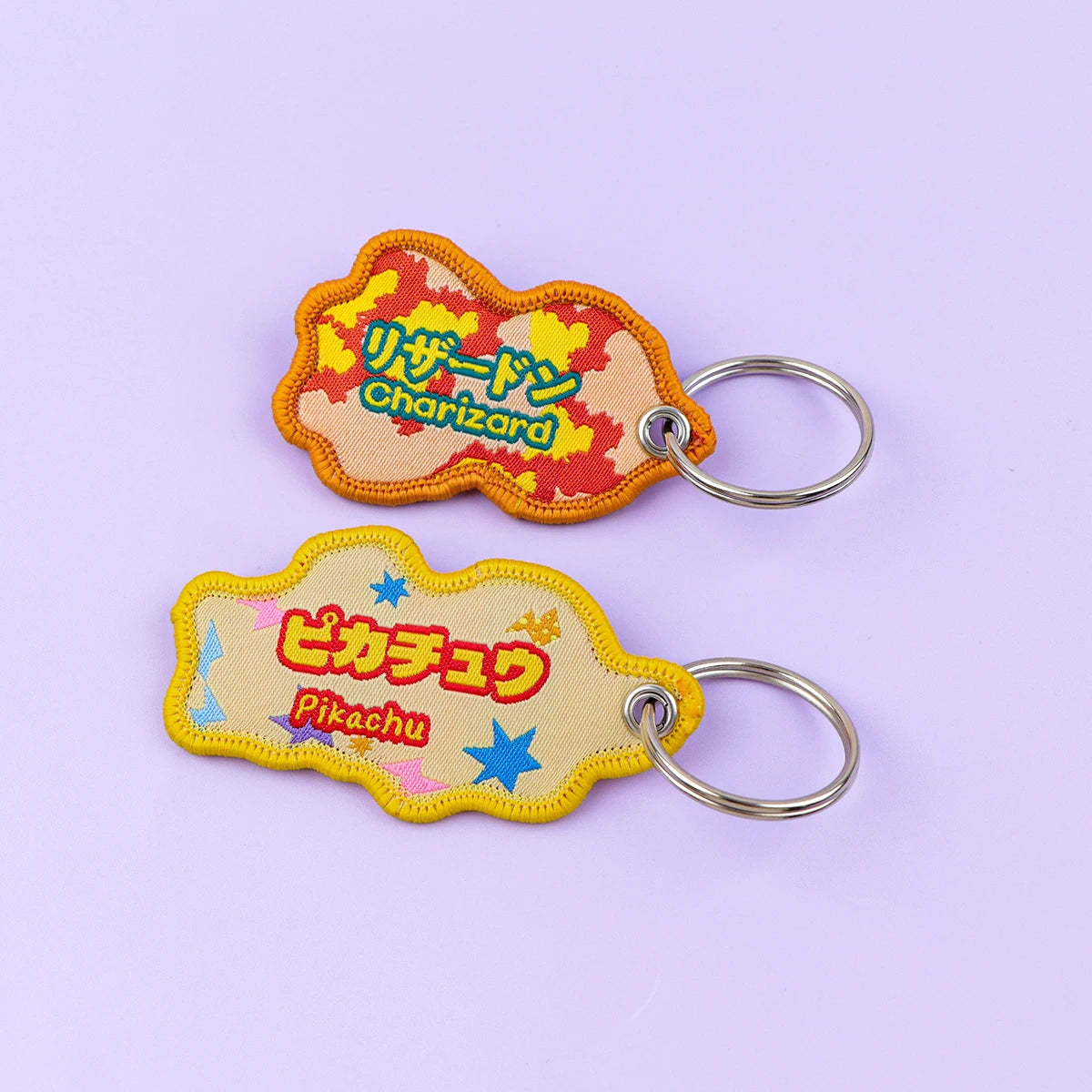 Pikachu And Charizard Cloth Keychain and Keyring Accessories