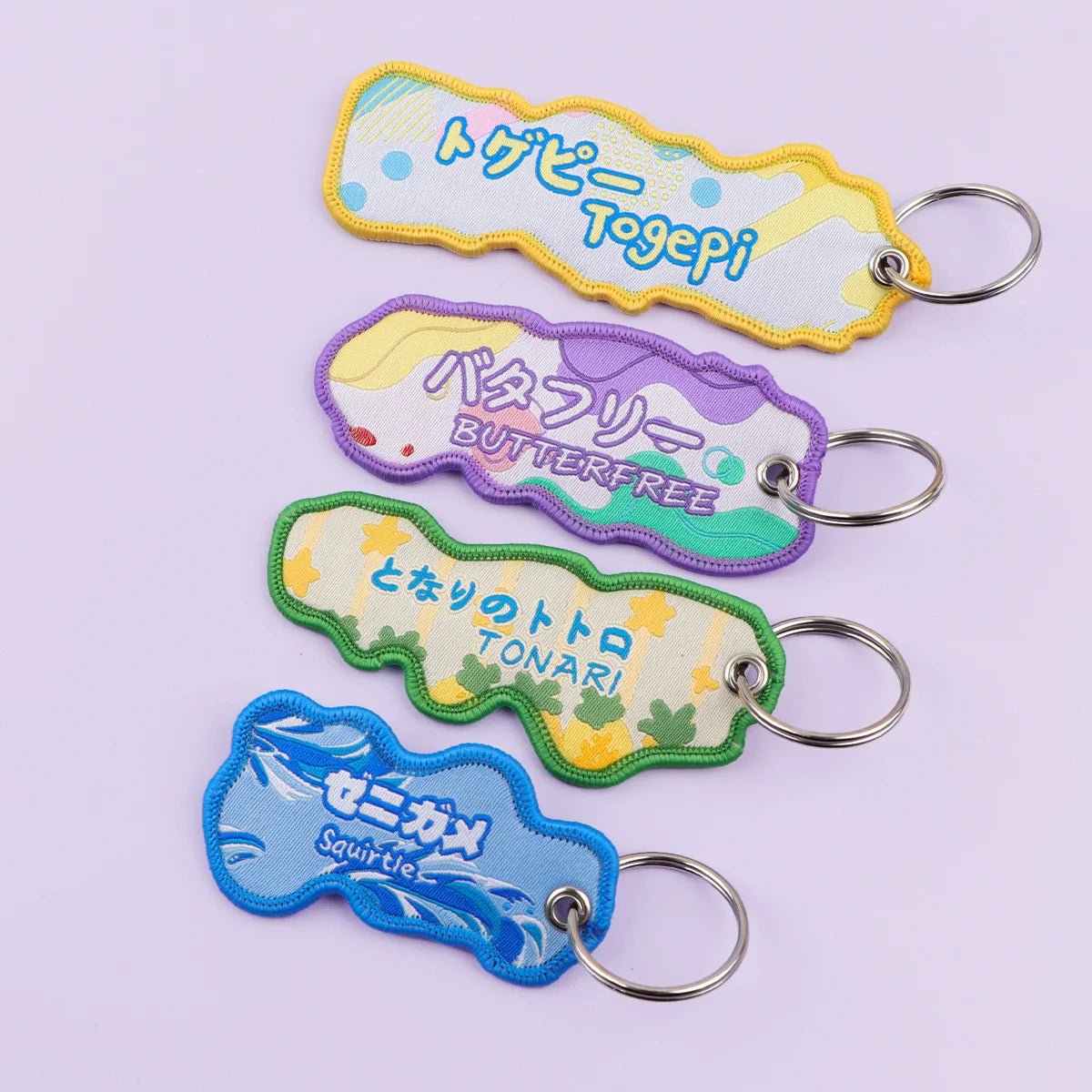 Cute Cloth Keychain and Keyring Accessories - Psyduck, Eevee, Jigglypuff, Gengar, Dragonite + More
