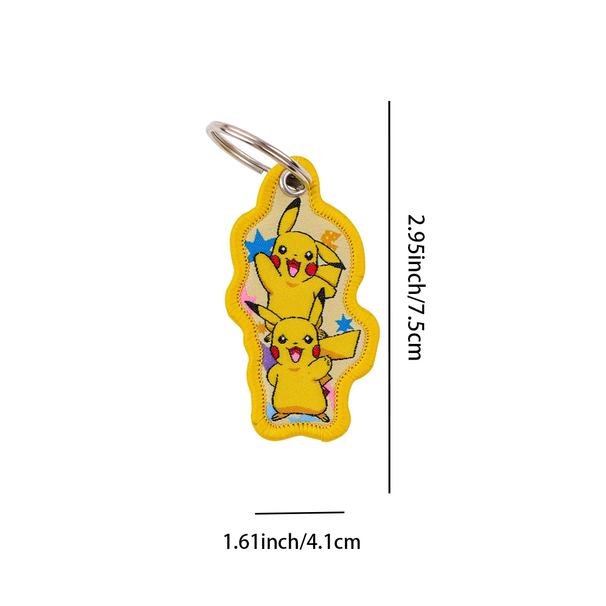 Pikachu And Charizard Cloth Keychain and Keyring Accessories