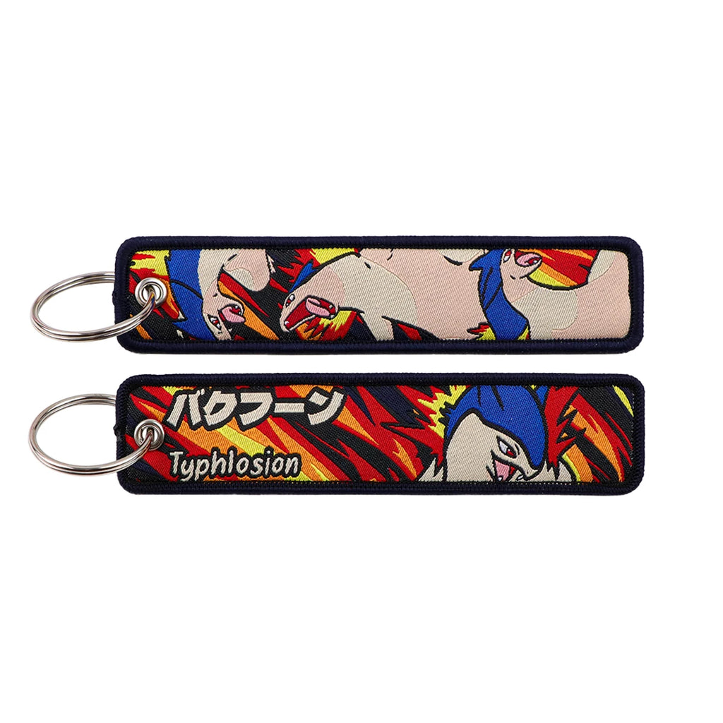 Alolan Vulpix and Typhlosion Keychain and Keyring Accessory